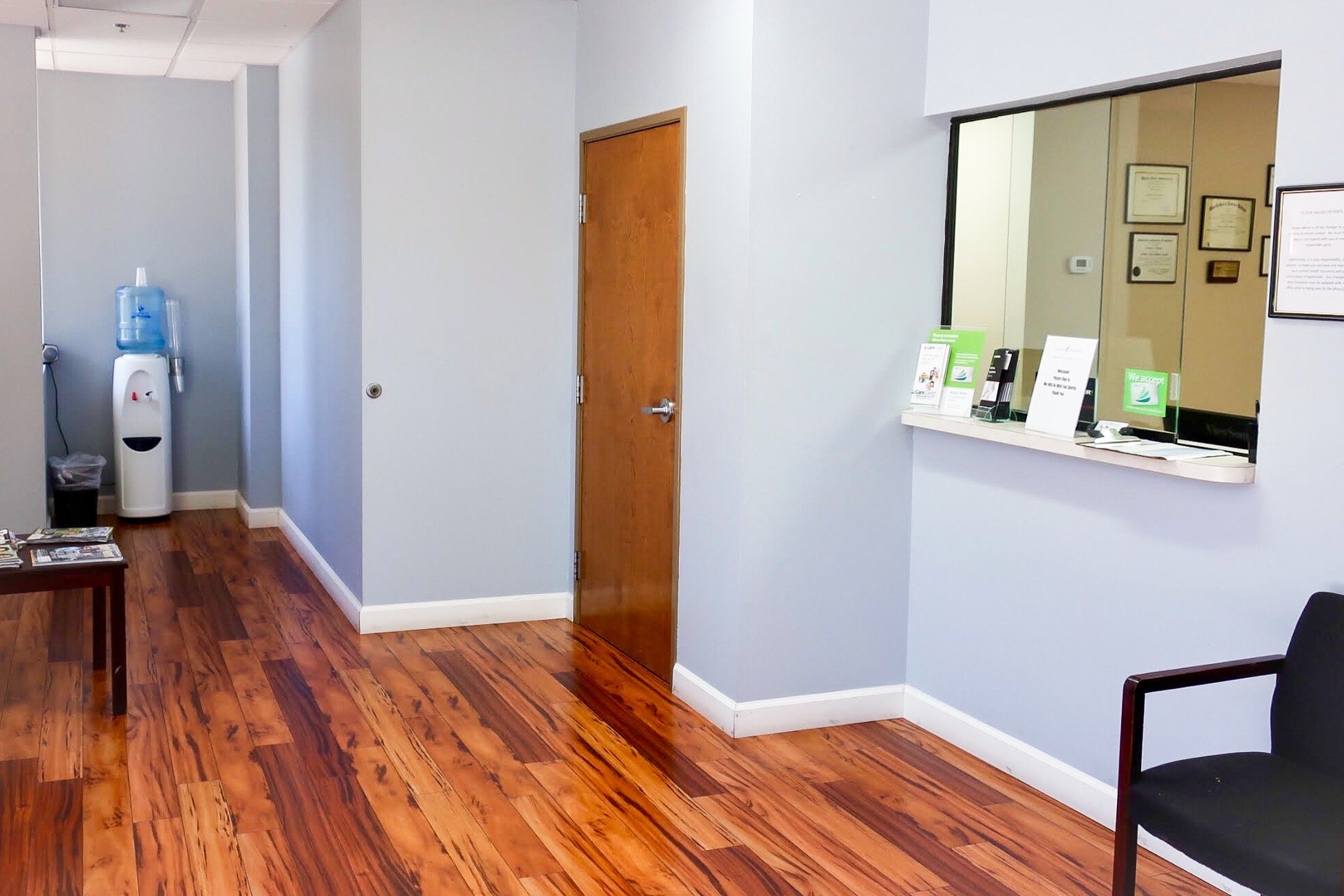 Scottsdale Podiatry Office Check-In Area